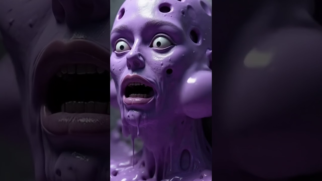 Purple face melting 