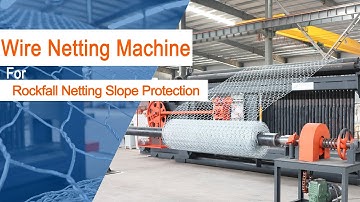 Rockfall Netting Machine | Rock Netting Slope Protection | Double Twist Wire Mesh Gabion Machine
