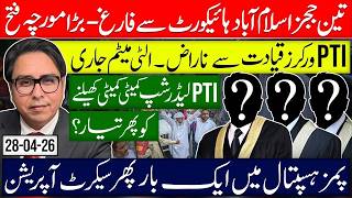 3 Brave Judges Removed from High-Court - - PTI Leadership Confused or ???? - - DSG LIVE FANS