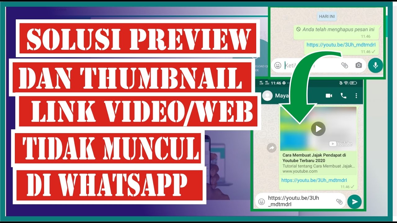 Cara Mengatasi Thumbnail Video Tidak Muncul Saat Di Share Ke Whatsapp Youtube