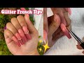 GLITTER FRENCH TIP POLYGEL NAILS! Nail Tutorial | Live Stream