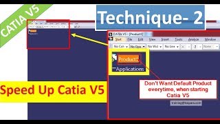 Speed up CATIA V5 || CATIA Loads Fast || Technique 2