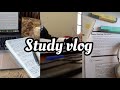 Productive study vlog 🌟| college diaries, studying at the library, study with me