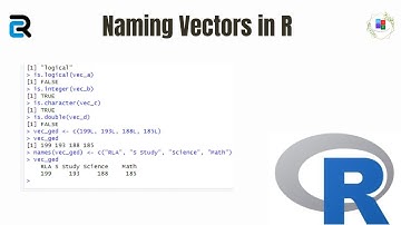 How to name a vector in R?