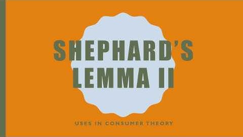 Shephard’s Lemma II: Uses in Consumer Theory