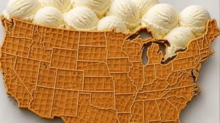 Ranking Every US State Shape As An Ice Cream Cone 