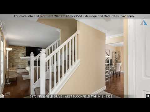 5971 Kingsfield Drive, West Bloomfield Twp, MI home video tour