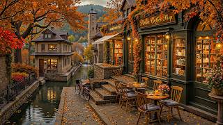Cozy Fall Café Shop Ambience & Jazz Relaxing Music 🍂 Soft Autumn Jazz Instrumental Music for Unwind screenshot 1