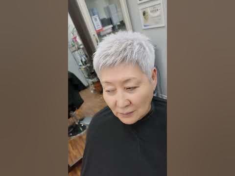 Короткая стильная стрижка на прямые ,жёсткие волосы .#beauty #чуриков # ...