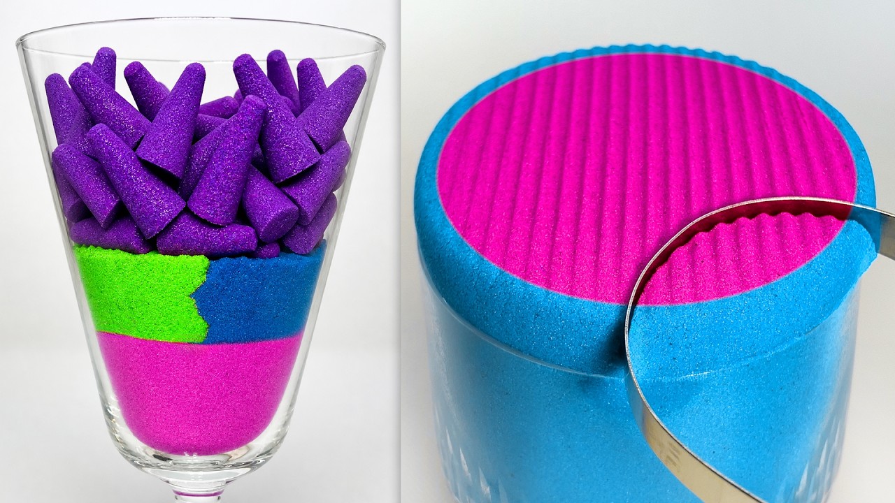 Play: A brighter kinetic-sand session with a calming core