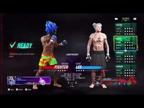 Ufc 4 - How to change your moves while using a created character on an online match