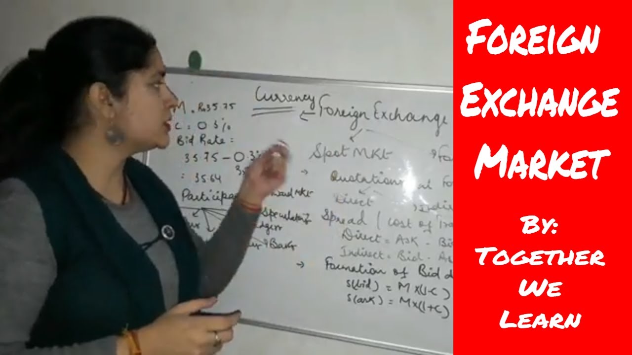 The Foreign Exchange Market Hindi Tutorial à¤œ à¤¨ à¤ Spot Market à¤