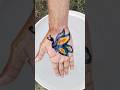 Butterfly 🦋 tattoo drawing on hand 👏 on water 💦 by floating pen #viral #shorts  #youtubeshorts