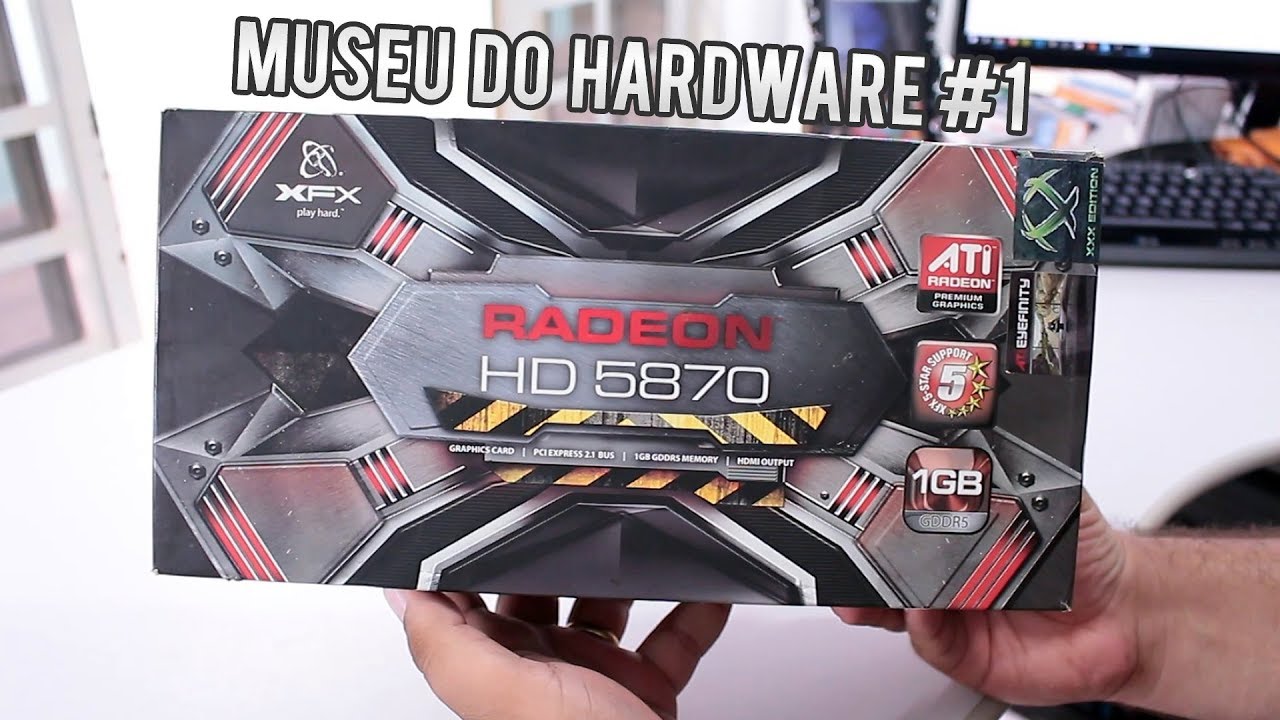 Museu do Hardware 1 Unboxing e informações da nostálgica XFX ATI HD 5870 1GB + HD 4870 x2