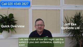 Optivote Conference Voting System Overview