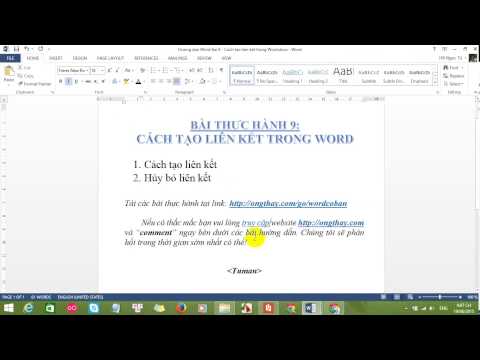 Cách tạo liên kết trong Microsoft Word