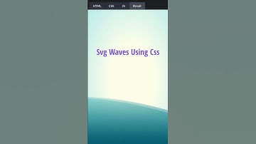 Svg Waves Animation using CSS #htmlcss #shorts #animation