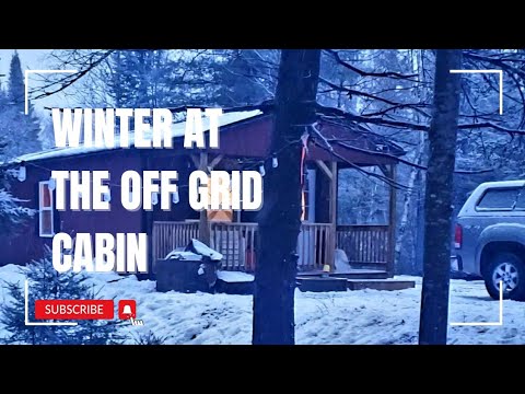 Winter at our Off Grid Cabin in the Canadian Wilderness. - YouTube