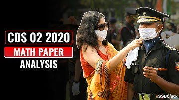 CDS 2 2020 Maths Question Paper Analysis