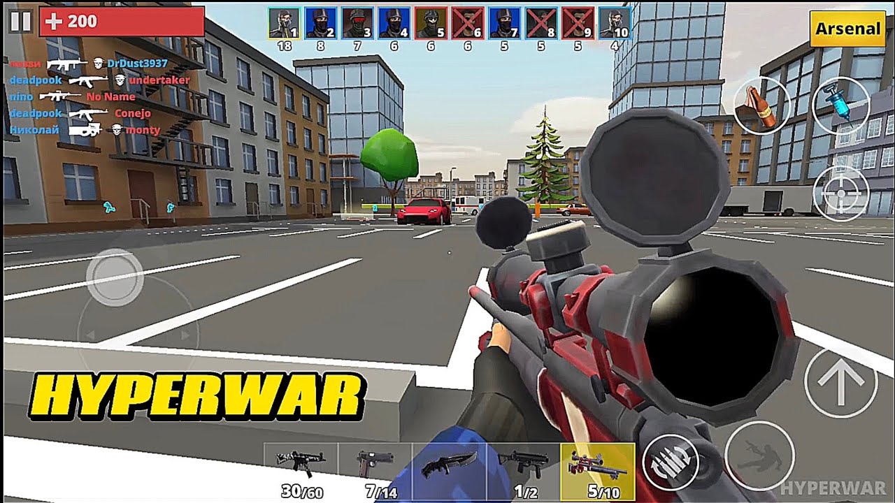 Hyperwar pvp fps gameplay