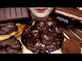 ASMR CHOCOLATE BROWNIE PARTY MUKBANG ICE CREAM PUFF CAKE 브라우니 ブラウニー براوني EATING SOUNDS NO TALKING