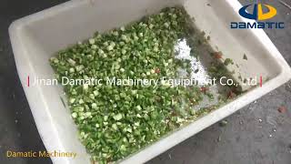 10 mm Green Pepper Cubes Cutting Machine
