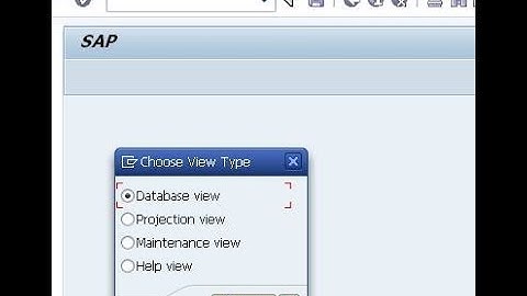 Projection View in SAP ABAP