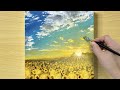Easy Acrylic Landscape for Beginners / STEP by STEP