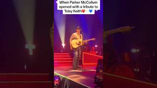 Parker McCollum does Toby Keith Tribute 🙏🙌🔥 #shorts #parkermccollum #tobykeith #countrymusic