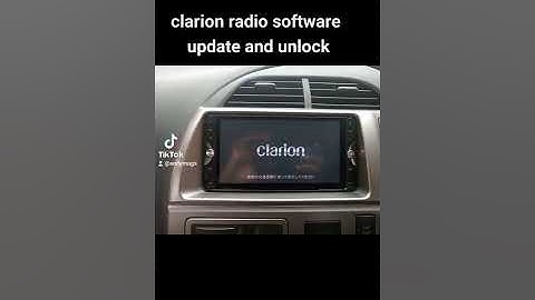Toyota clarion nx614 radio software update and unlock