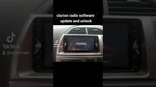 Toyota clarion nx614 radio software update and unlock screenshot 1