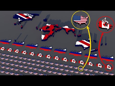 Countries size comparison VS British Empire