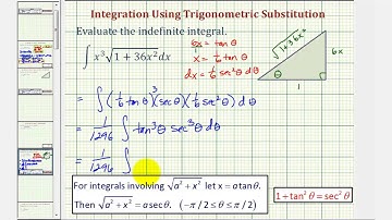 Ex: Indefinite Integral in the form x^n*sqrt(a^2+x^2) Using Trigonometric Substitition