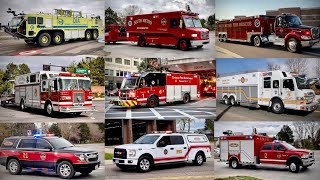 Special Unit Fire Trucks Responding Compilation- Rescues, ARFF, Dives & More!