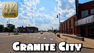 Driving Around St. Louis Suburb Granite City, Illinois in 4k Video