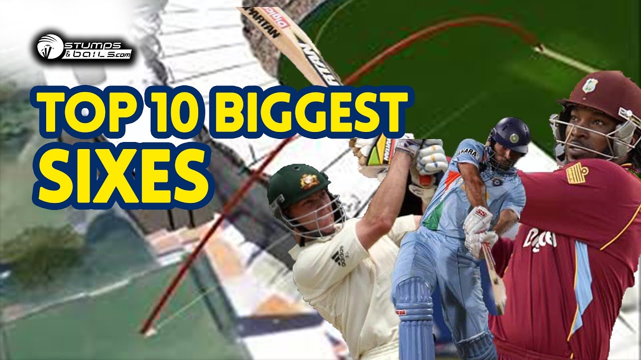 Top 10 Biggest Sixes in Cricket History Ever | Biggest and Longest ...