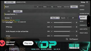 TOP PM All Settings Revealed π± | Sensitivity, Control Code & Graphics