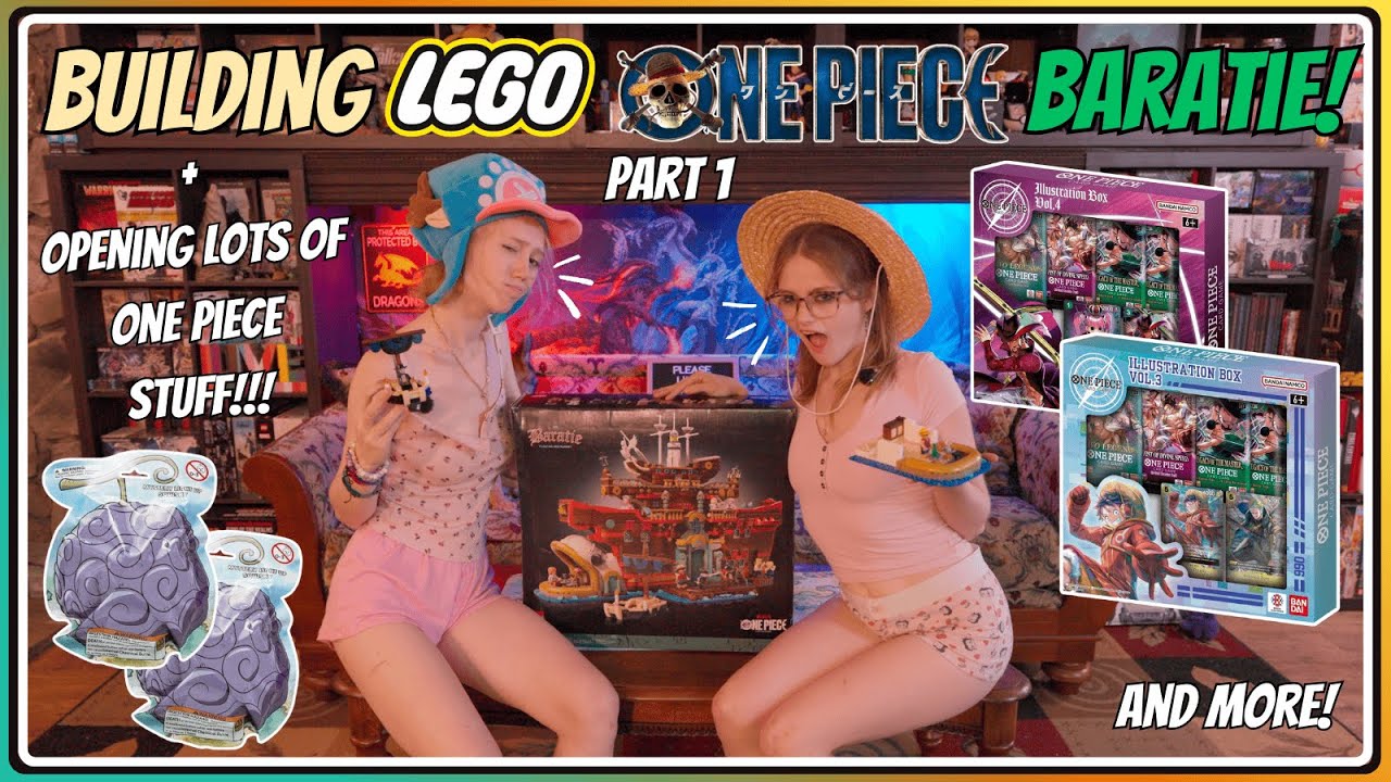 Build and Chill with Us! Building the LEGO One Piece Baratie + Opening OP Illustration Boxes! Part 1
