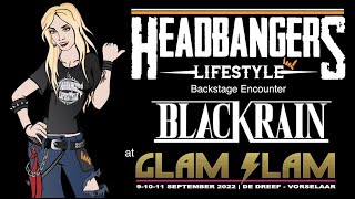SWAN HELLION singer-guitarist BLACKRAIN - Interview 09.09.2022 - Glam Slam Sleaze Metal Fest 2022