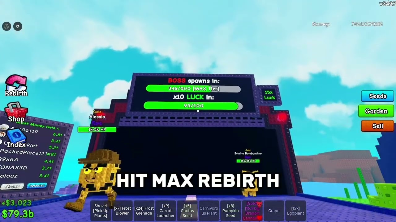 HOW TO GET MAX LUCK FREE PLANTS VS BRAINROTS..