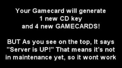 WoW CD and Gamecard Generator Duplicator! Working as of 29 August 2009!