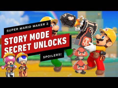 Spoilers! See Mario Maker 2's Story Mode Unlockables in Action - Gameplay