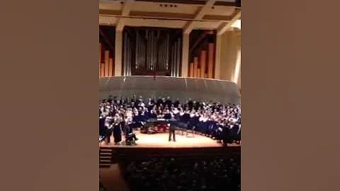 Katie Hultman sings with Concordia Choir