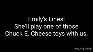 Emilys Lines For The Teon Stevenson Show