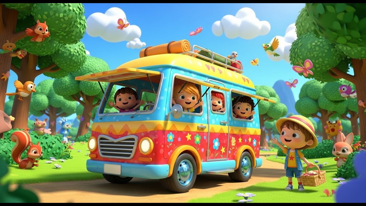 Wheels on the Camper Van – Fun Kids Song for Toddlers and Preschoolers
