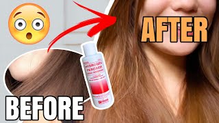 LIGHTENING MY HAIR WITH HYDROGEN PEROXIDE | Ang smooth..