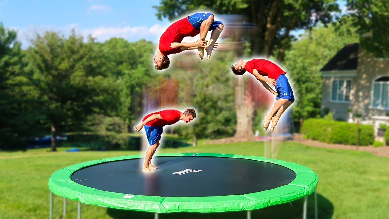 backflip on a trampoline