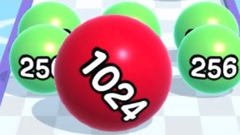 Ball Run 2048  - All  Levels Gameplay IOS  (PART 5) .