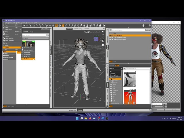 How to Export a Daz Figure to Blender 3.2 | Daz Bridges Tutorial