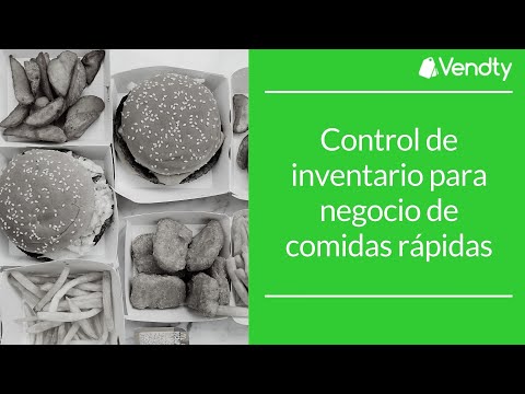 Control de inventario para negocio de comidas rápidas